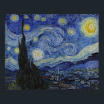 Vincent van Gogh Starry Night Gallery Poster<br><div class="desc">Vincent van Gogh. Starry Night. c. 1889. Öl auf Leinwand. Originelle Kunstmalerei des berühmten niederländischen Post-Impressionisten Vincent van Gogh.</div>