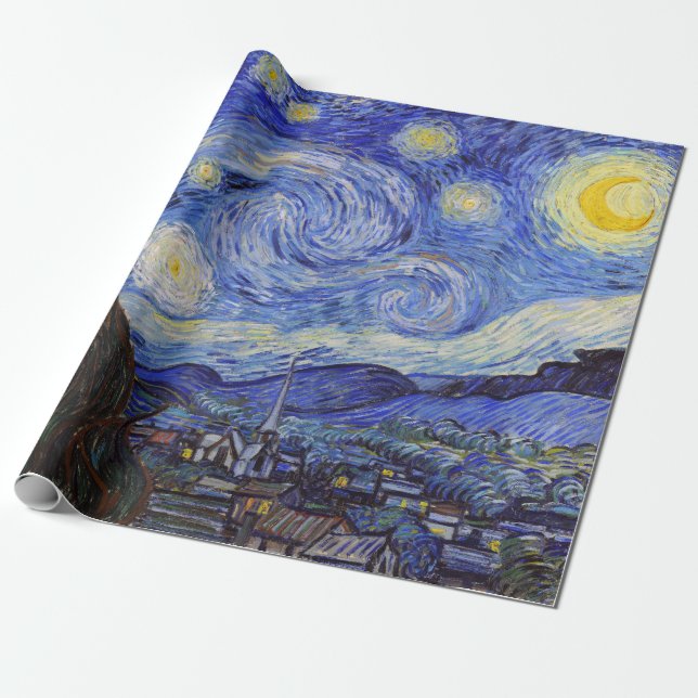 Vincent van Gogh, “ Starry night ” Geschenkpapier (Ungerollt)