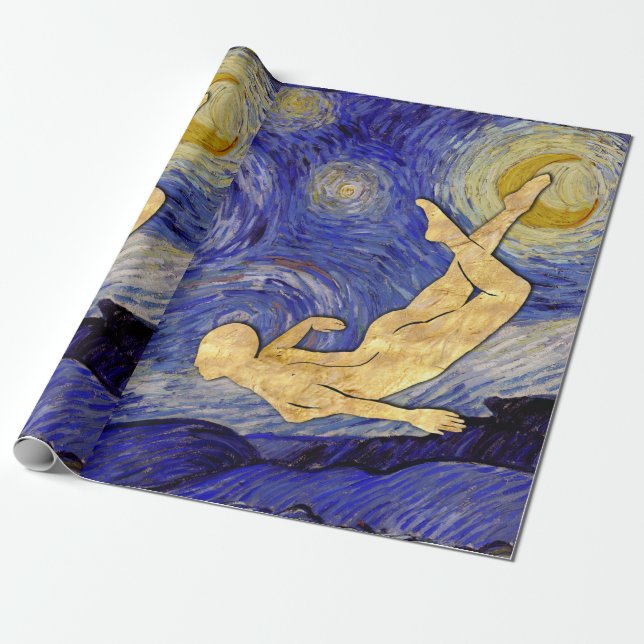 Vincent Van Gogh Starry Night Geschenkpapier (Ungerollt)