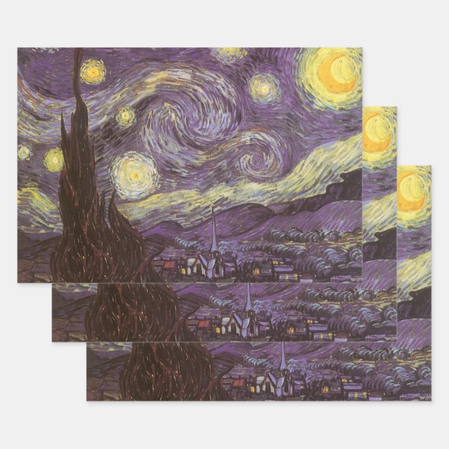 Vincent van Gogh - Starry Night Geschenkpapier Set (Set)