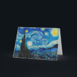 Vincent van Gogh, Starry Night Karte<br><div class="desc">Starry Night,  berühmtes Gemälde von Vincent van Gogh</div>