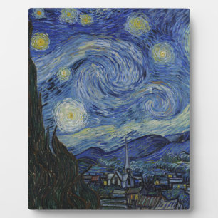 Vincent Van Gogh - Starry Night. Kunstmalerei Fotoplatte
