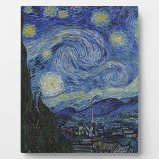 Vincent Van Gogh - Starry Night. Kunstmalerei Fotoplatte