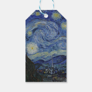 Vincent Van Gogh - Starry Night. Kunstmalerei Geschenkanhänger