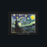 Vincent van Gogh, Starry Night Leinwanddruck<br><div class="desc">Vincent van Gogh, Starry Night.</div>
