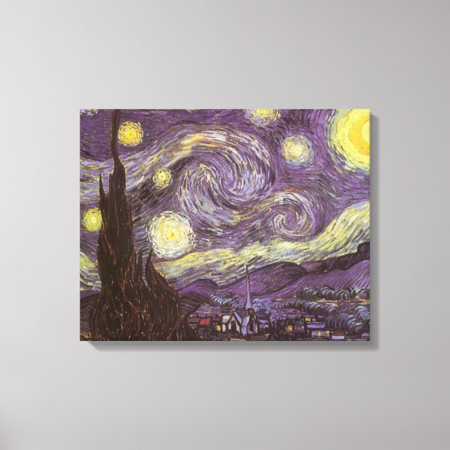 Vincent van Gogh - Starry Night Leinwanddruck (Vorderseite)