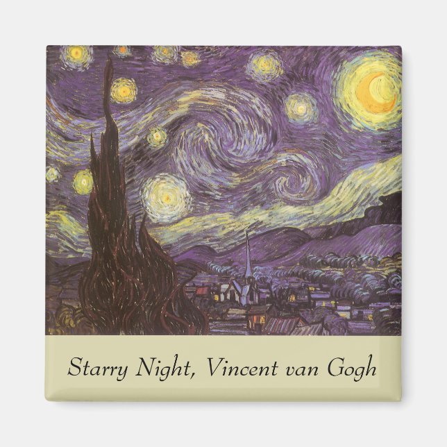 Vincent van Gogh - Starry Night Magnet (Vorne)