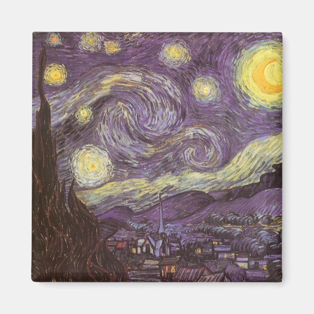 Vincent van Gogh - Starry Night Magnet (Vorne)
