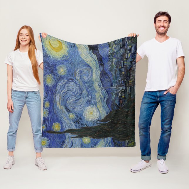Vincent Van Gogh Starry Night Masterpiece Fleecedecke (Beispiel)