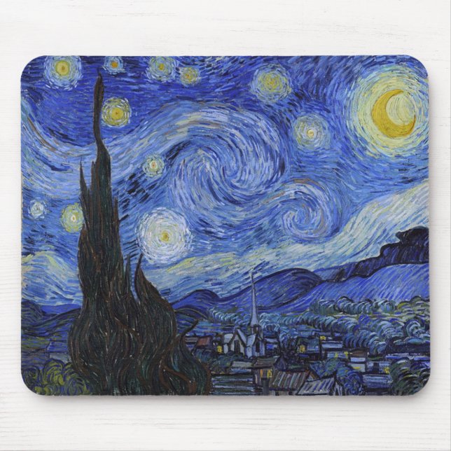 Vincent Van Gogh "Starry Night" Mousepad (Vorne)