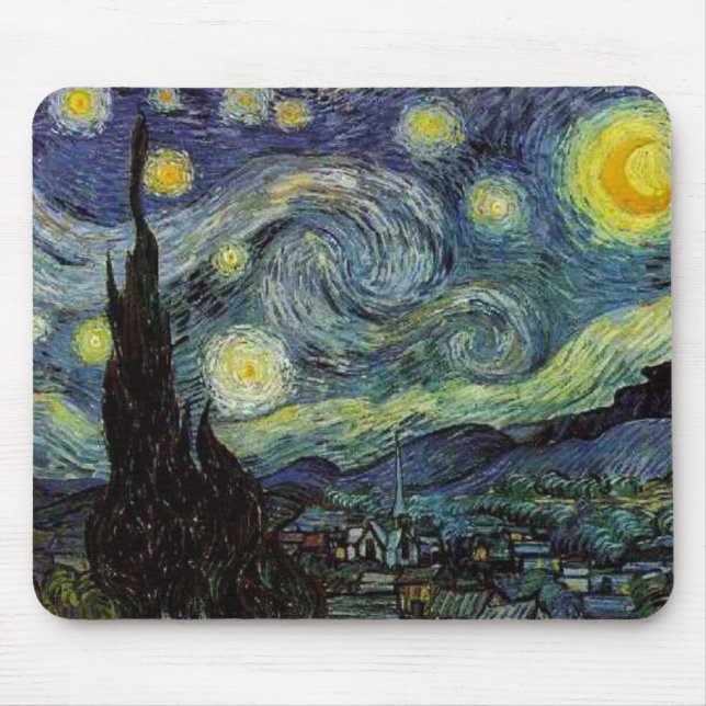 Vincent van Gogh - Starry Night Mousepad (Vorne)