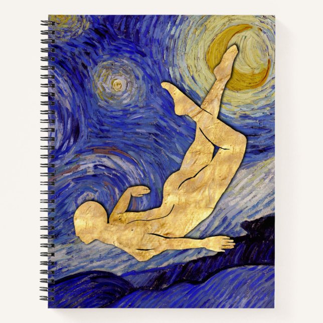 Vincent Van Gogh Starry Night Notizbuch (Vorderseite)