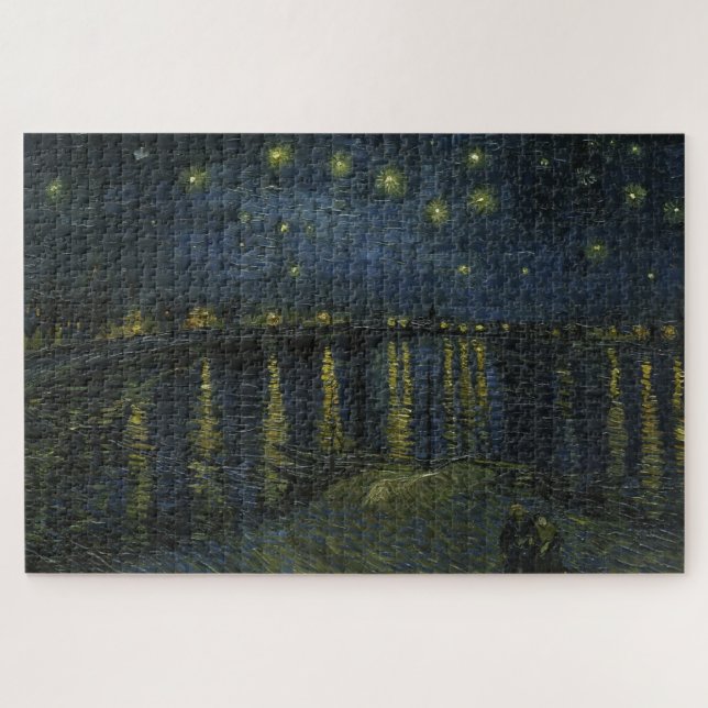 Vincent van Gogh - Starry Night on the Rhone Puzzle (Horizontal)