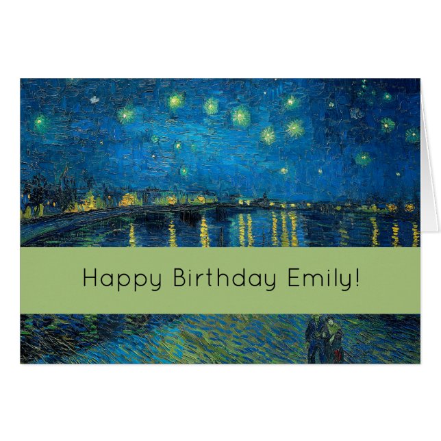 Vincent Van Gogh Starry Night Over the Rhone (Vorderseite (Horizontal))