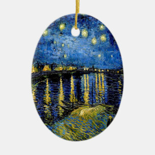 Vincent Van Gogh Starry Night Over the Rhone 1888 Keramikornament