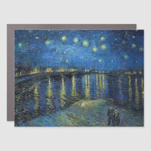 Vincent van Gogh - Starry Night Over the Rhone Auto Magnet