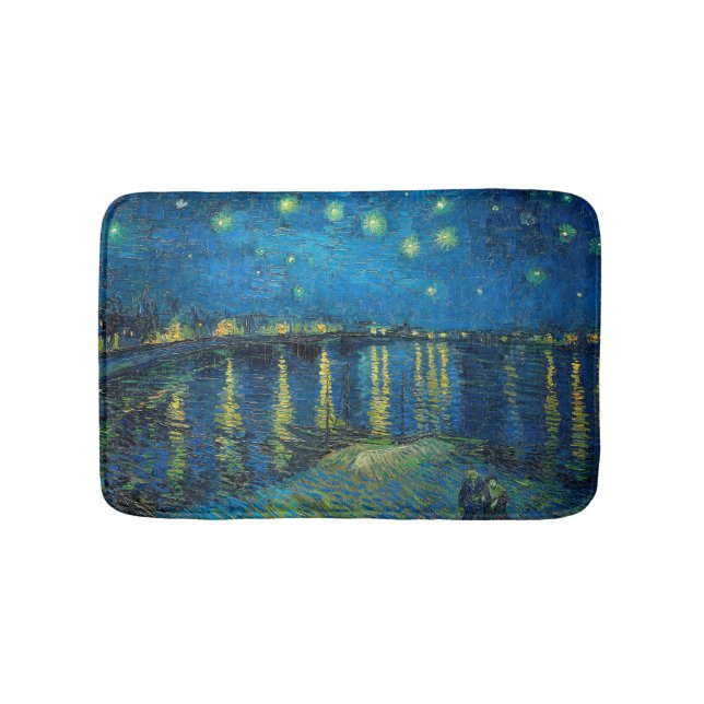 Vincent Van Gogh Starry Night Over the Rhone Badematte (Vorderseite)