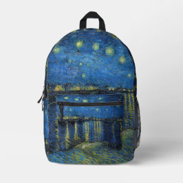 Vincent van Gogh - Starry Night Over the Rhone Bedruckter Rucksack