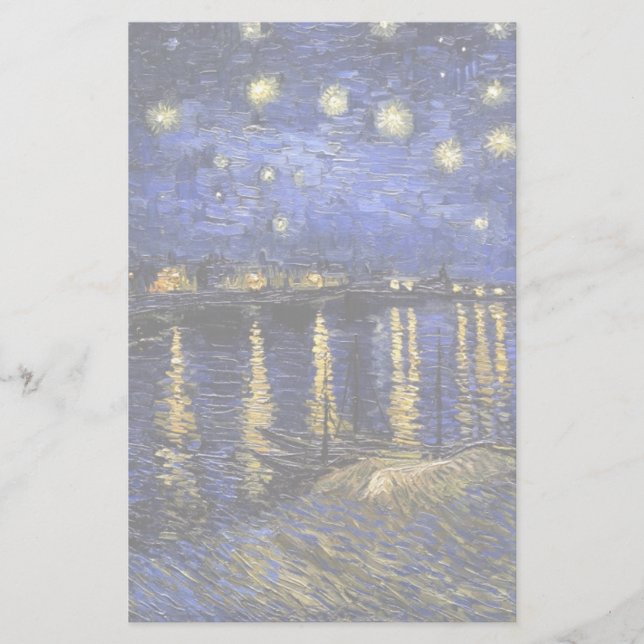 Vincent van Gogh Starry Night Over The Rhone Briefpapier (Vorderseite)