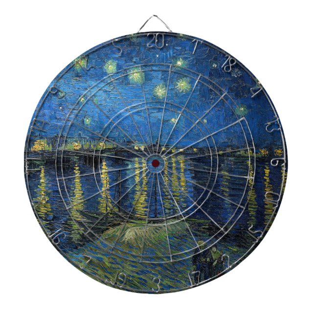 Vincent van Gogh - Starry Night Over the Rhone Dartscheibe (vorne)