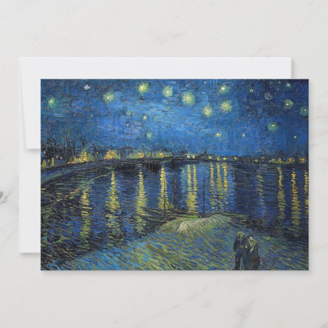 Vincent van Gogh - Starry Night Over the Rhone Einladung (Vorderseite)