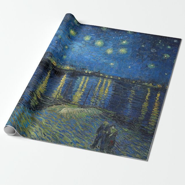 Vincent van Gogh - Starry Night Over the Rhone Geschenkpapier (Ungerollt)