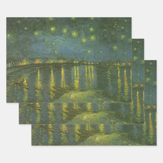 Vincent van Gogh - Starry Night Over the Rhone Geschenkpapier Set (Set)