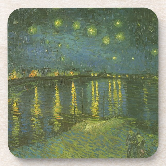 Vincent van Gogh - Starry Night Over the Rhone Getränkeuntersetzer (Vorderseite)