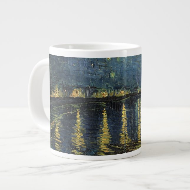 Vincent van Gogh | Starry Night Over the Rhone Jumbo-Tasse (Vorderseite Links)