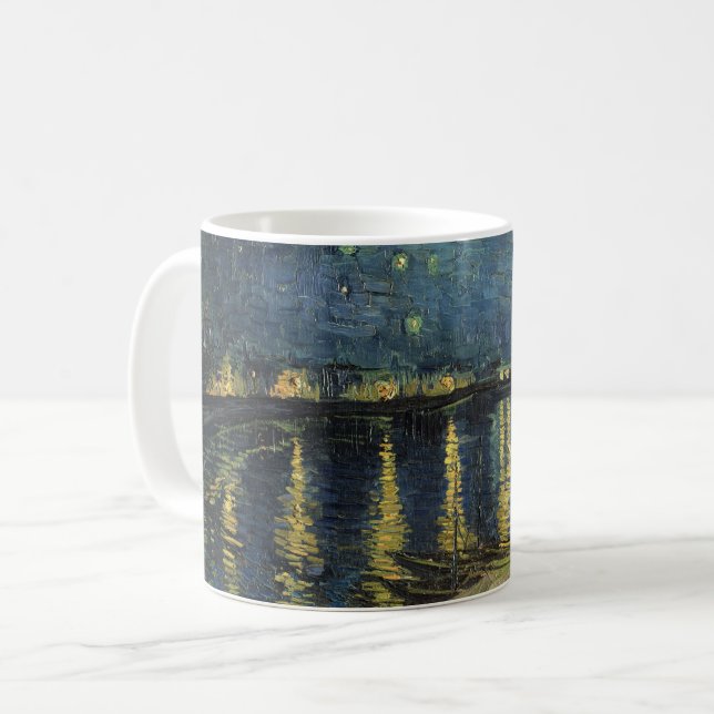 Vincent van Gogh | Starry Night Over the Rhone Kaffeetasse (Vorderseite Links)