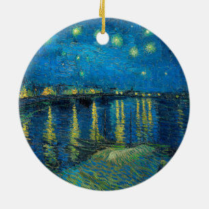 Vincent Van Gogh Starry Night Over the Rhone Keramik Ornament