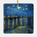 Vincent van Gogh - Starry Night Over the Rhone Keramikornament<br><div class="desc">Starry Night Over the Rhone / Nuit etoilee sur le Rhone - Vincent van Gogh,  Oil on Leinwand,  1888,  Arles</div>