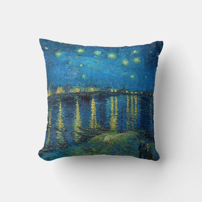 Vincent Van Gogh Starry Night Over the Rhone Kissen (Vorderseite)
