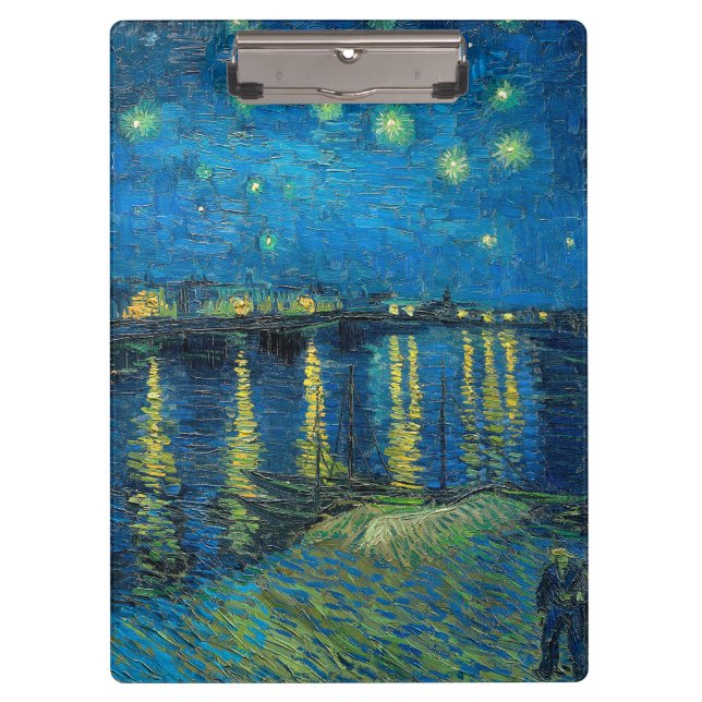 Vincent Van Gogh Starry Night Over the Rhone Klemmbrett (Vorderseite)