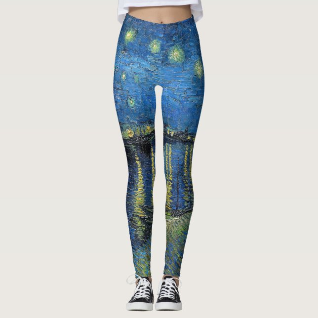 Vincent van Gogh - Starry Night Over the Rhone Leggings (Vorderseite)