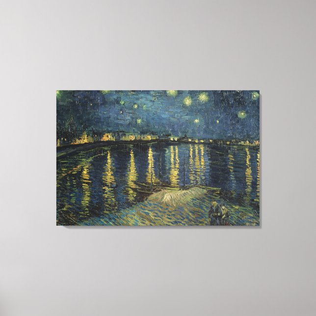 Vincent van Gogh | Starry Night Over the Rhone Leinwanddruck (Vorderseite)