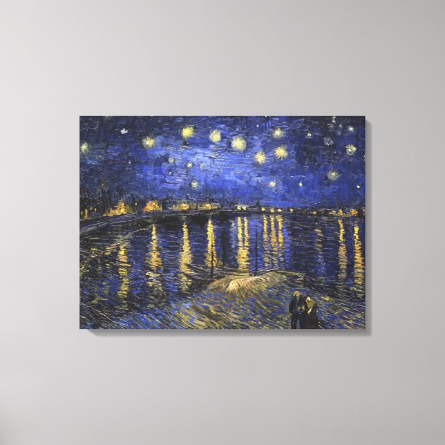 Vincent van Gogh Starry Night Over The Rhone Leinwanddruck (Vorderseite)