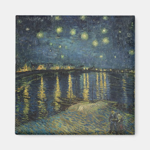 Vincent van Gogh   Starry Night Over the Rhone Magnet