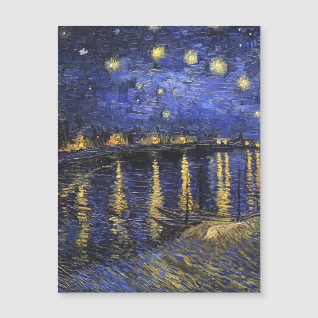 Vincent van Gogh Starry Night Over The Rhone Magnetkarte (Vorderseite)