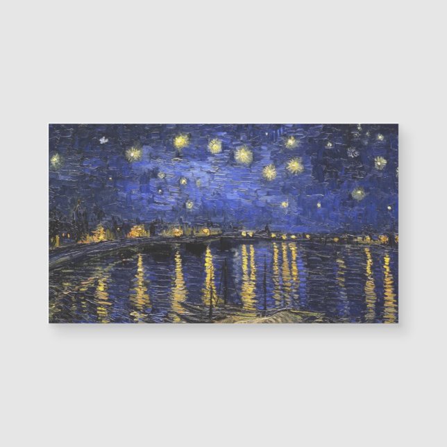 Vincent van Gogh Starry Night Over The Rhone Magnetkarte (Vorderseite)