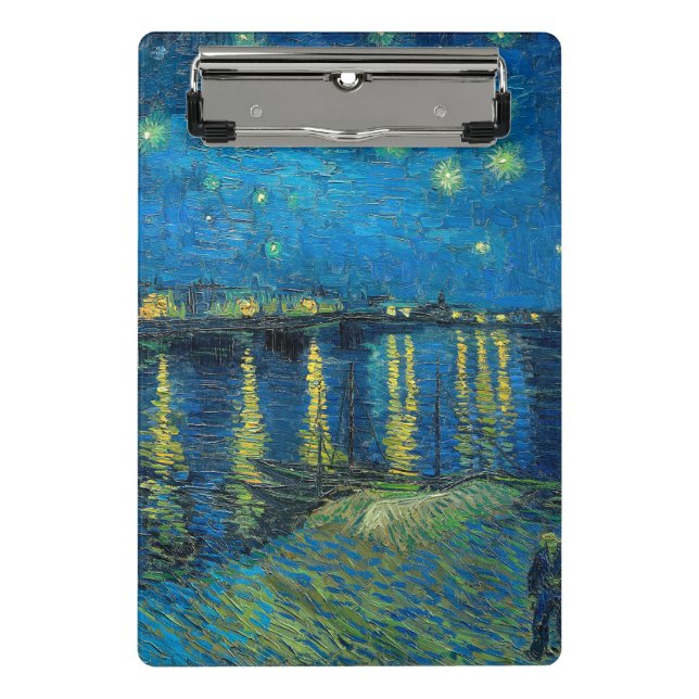 Vincent Van Gogh Starry Night Over the Rhone Mini Klemmbrett (Vorderseite)