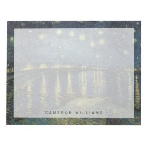 Vincent van Gogh   Starry Night Over the Rhone Notizblock