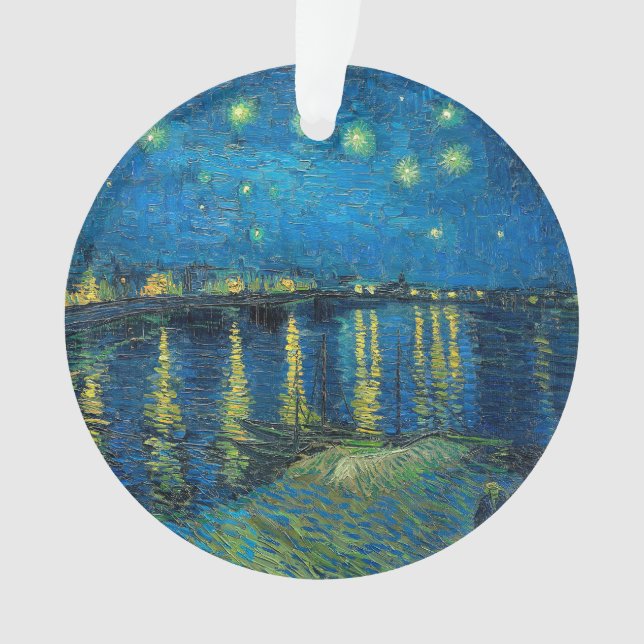 Vincent Van Gogh Starry Night Over the Rhone Ornament (Vorderseite)
