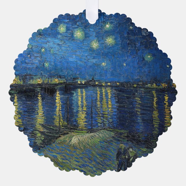 Vincent van Gogh - Starry Night Over the Rhone Ornament Karte (Vorderseite)