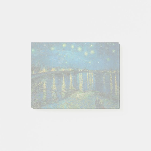 Vincent Van Gogh Starry Night Over the Rhone Post-it Klebezettel (Vorderseite)