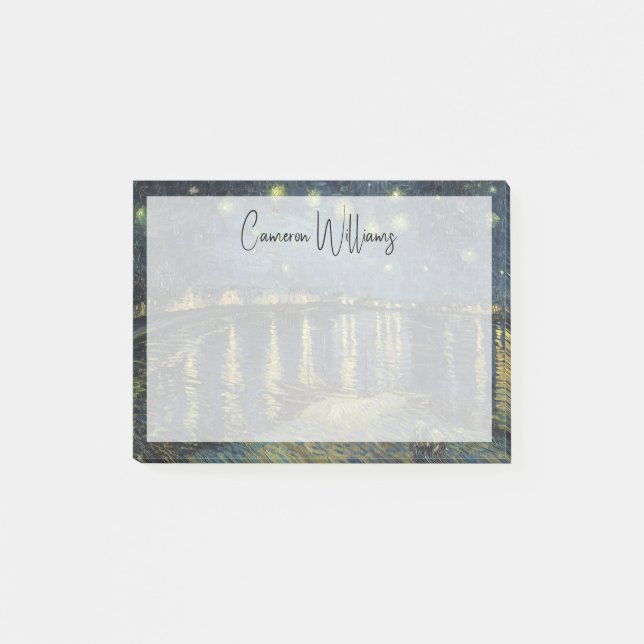 Vincent van Gogh | Starry Night Over the Rhone Post-it Klebezettel (Vorderseite)