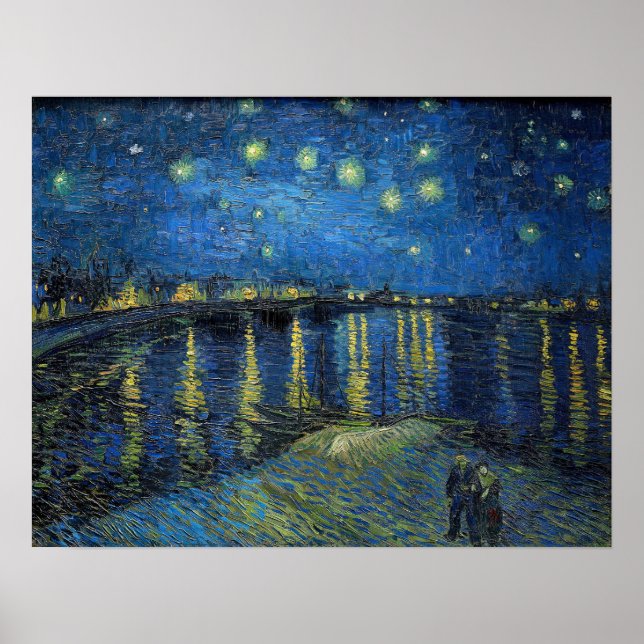 Vincent Van Gogh - Starry Night Over the Rhone Poster (Vorne)