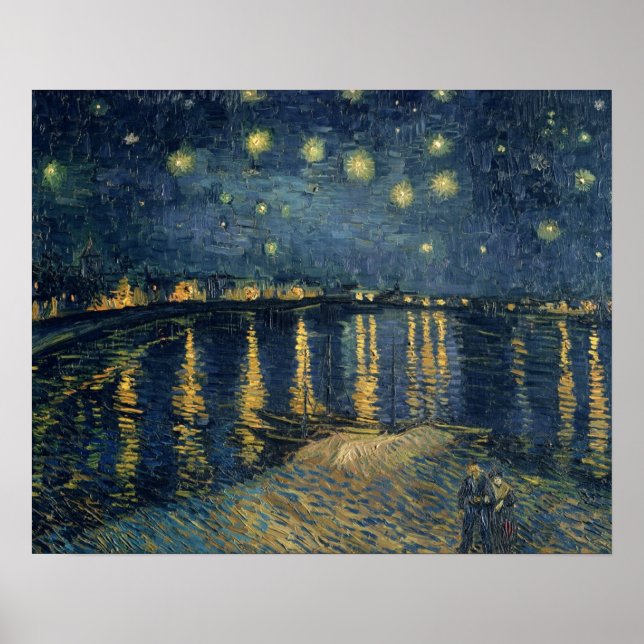 Vincent van Gogh | Starry Night Over the Rhone Poster (Vorne)