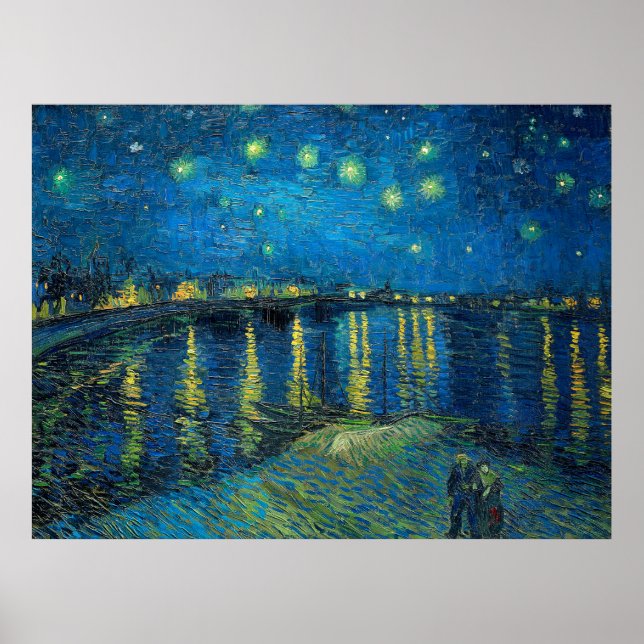 Vincent Van Gogh Starry Night Over the Rhone Poster (Vorne)