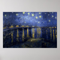 Vincent van Gogh - Starry Night Over the Rhone